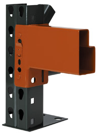 New Style 1 5/8 Step RIDG-U-RAK New Ridg-U-Rak Teardrop Beam 96x4 5200# Capacity Orange 