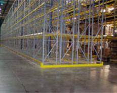 Pallet racks inside warehouse