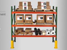 Wireway Husky Rack and Wire holding packaging - warehouse pallet racking system