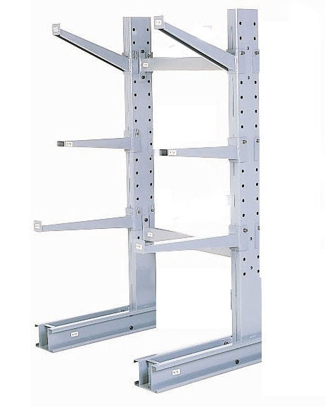 series 1000 medium duty cantilever rack single sided uprights