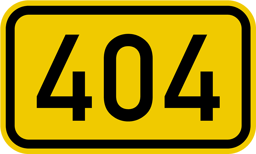 404 sign