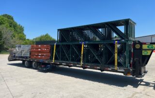 Pallet Rack flatbed truck delivery to Charleston, SC