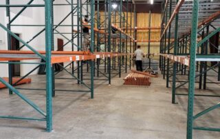 Used RUR slotted pallet rack installation Bluffton, SC