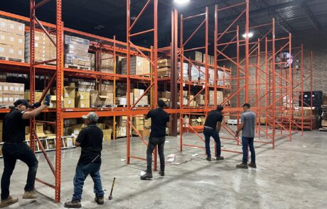 Industrial storage pallet racking dismantle and removal North Carolina