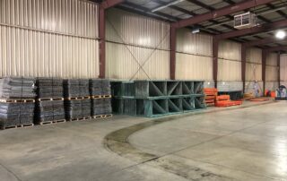 Used Teardrop Style Pallet Racking Uprights, Beams and Wire Mesh Decking Greensboro, NC