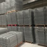 Wire mesh decking in stock in Liberty, NC. Pallet rack wire shelving