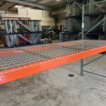 Used wire mesh decking 48'' deep x 58'' wide, wire decking for 10' beams