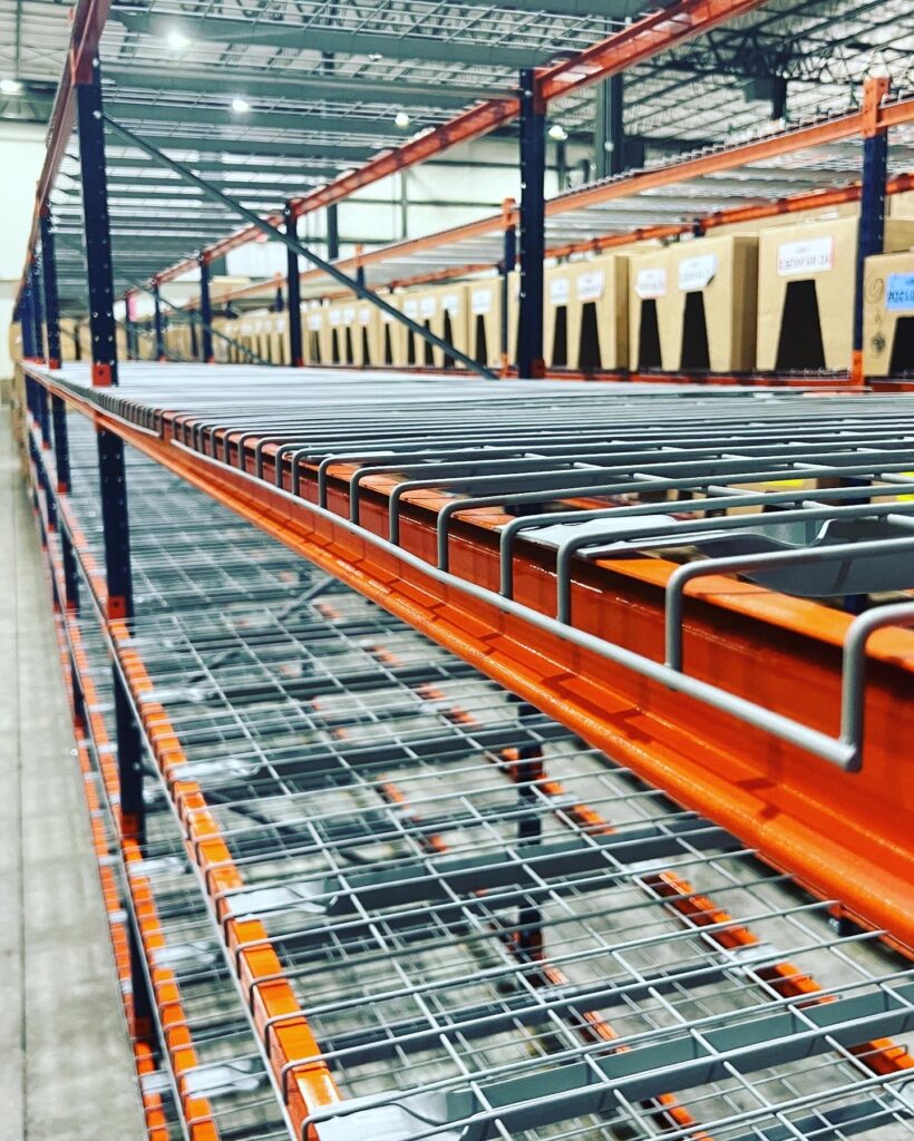 Flared Wire Decking for Mecalux Wide Span Shelving
