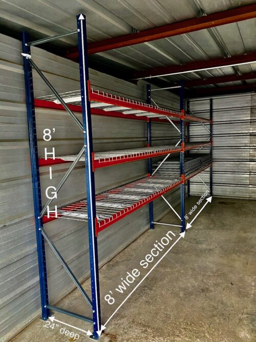 Bulk Racking Storage On Side Mecalux wide span shelving - Bulk racking - Pick location shelving