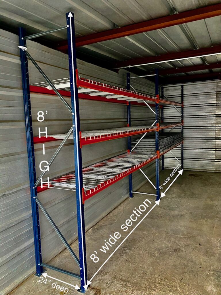 Wide Span Shelving/Bulk Racking for hand loading boxes