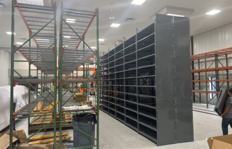 Auto Parts Room Steel Shelving and Pallet Racking Installation in Mooresville, NC