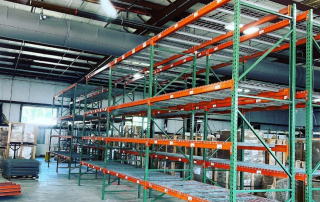 inside of warehouse - pallet racks for sale or liquidation