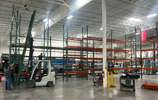 inside of warehouse with pallet racks - renovating your warehouse concept